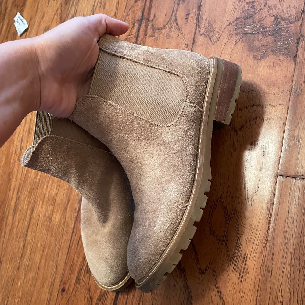 Steve Madden Beige Ankle Boots